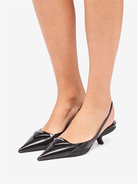 prada triangle slingback|prada slingback shoes nordstrom.